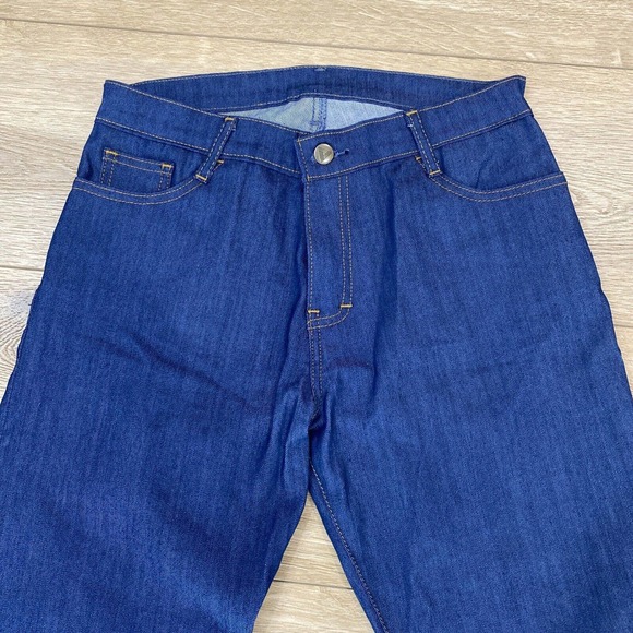 Blue Delta Jeans Women’s 28x27 Blue Stretch Handmade Custom RAW Denim USA $450 - Picture 2 of 10